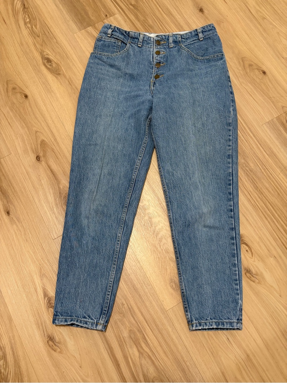 VTG Guess Georges Marciano Style 1005 Button Fly Mom Jeans USA SZ 32 (30x26.5)
